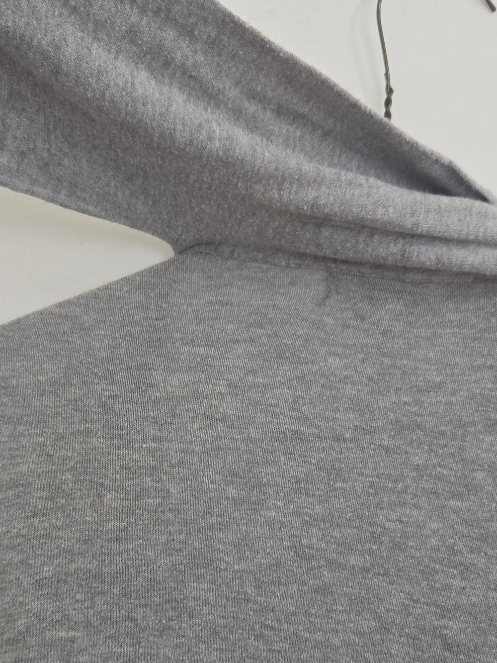 Michael Kors Light Gray Draped Open-Front Cardigan